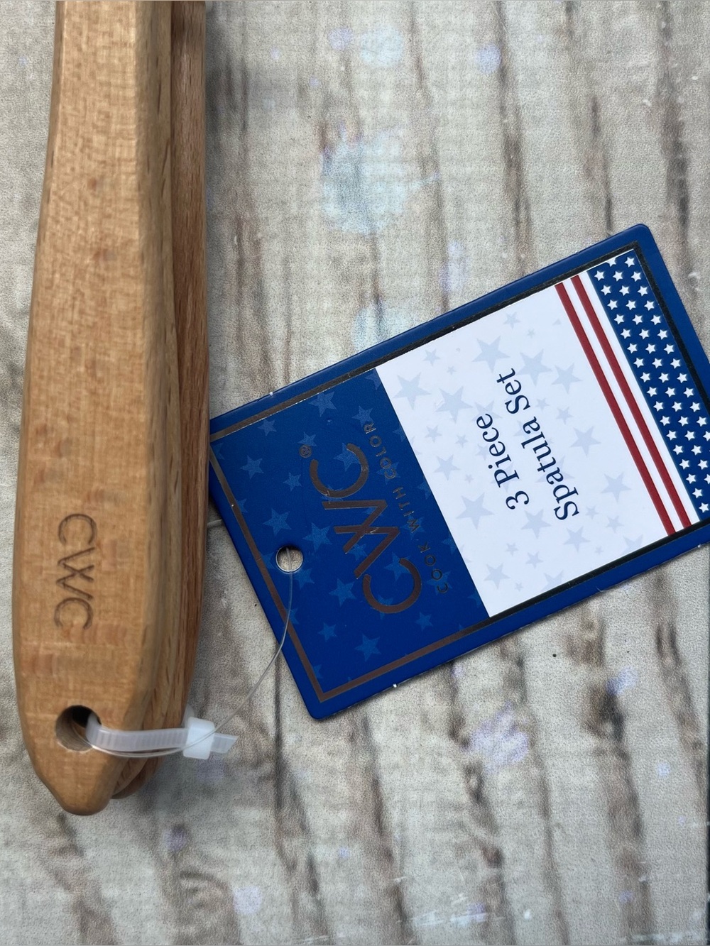 CWC Cook With Color 3 Piece Heart Shape Spatula Set 4th July Stars & Stripes - Picture 8 of 12